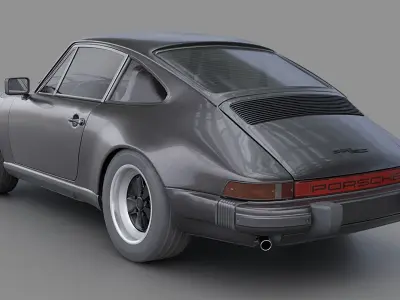 Porsche 911 SC Coupe Low-poly 3D model