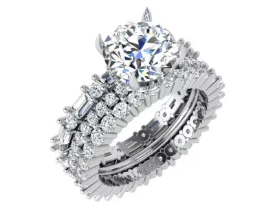 Round Diamond Ring 4335 3D print model