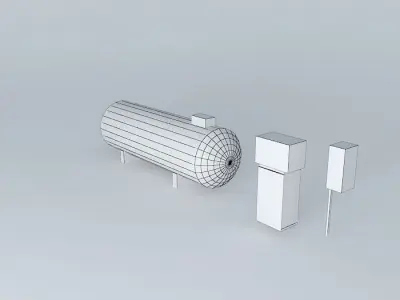 Gas tank Free 3D model