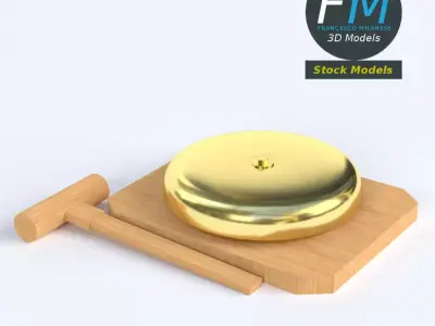 Boxing bell 1 3D model