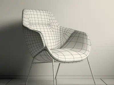 SP01 ANITA ARMCHAIR HIGH BACK 3D model