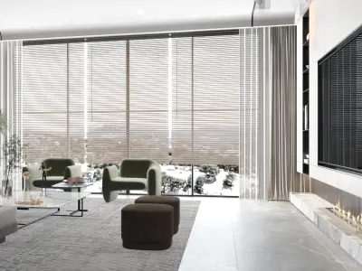 living Modern room 3D model