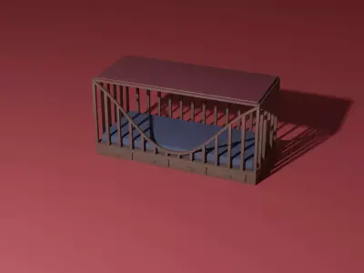 Pet bed 3D model