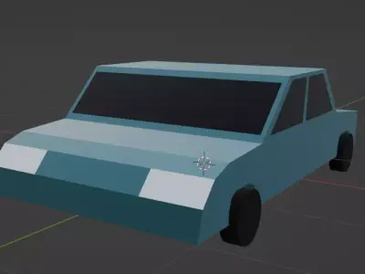 low poly car model Free 3D model