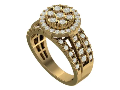 Engaggement ring 3D print model purchase