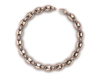 Sailor Puff Link Chain 3D print model