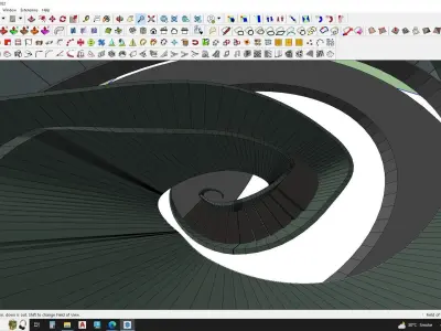 Contemporary staircase 3d model 3D model