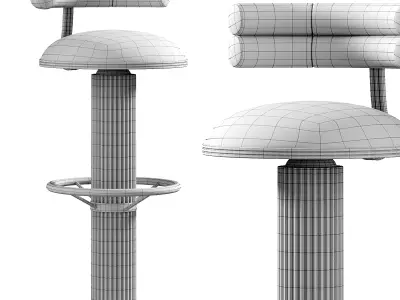 MULLIGAN I BAR CHAIR 3D model