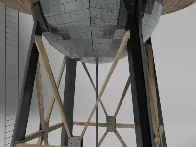 Water tank 3D model