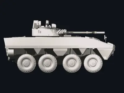 Patria 6x6 armored personal vehicles 3D print model purchase