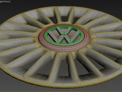 Volkswagen UP Amsterdan rim Free 3D model