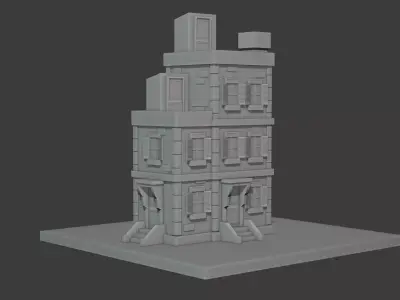 NYC Building Low-poly 3D model