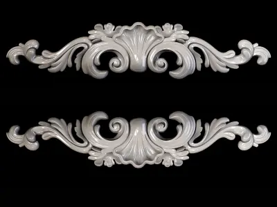Classic carved 009 3D model purchase