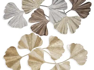 Ginkgo wall decor 3D model