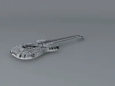 ESP George Lynch Skull N Bones Free 3D model