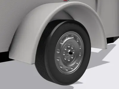 Box trailer diorama 3D print model