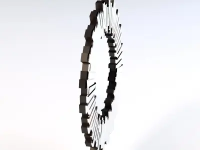Avila Round Mirror 3D model