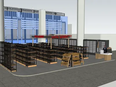 Airport Market Area 3D model