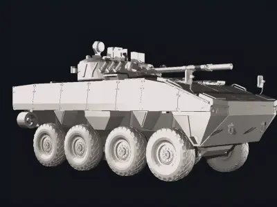 Patria 6x6 armored personal vehicles 3D print model purchase