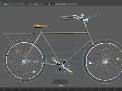 Vintage Raleigh bike 3D model