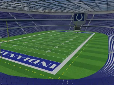 Indianapolis Colts - American Football Stadium Low-poly 3D model