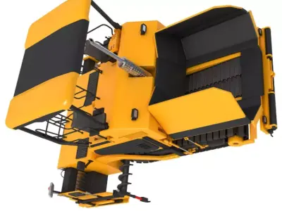 Asphalt Paver 3D model