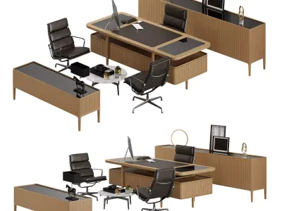 RG OFFICE FURNITURE Low-poly 3D model
