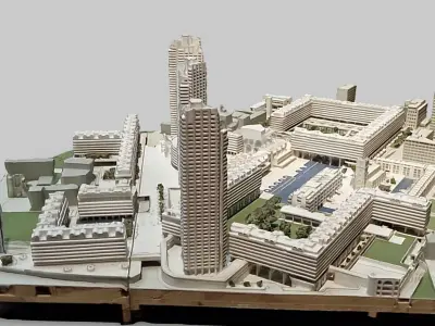 3d Barbican Estate Model 3D model