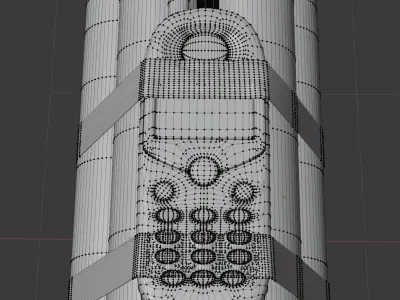 dynamite bomb realistic PBR 3D model