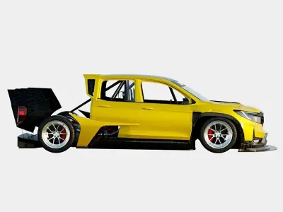 Honda Hoonigan IndyTruck 2022 Based on Honda Ridgeline 2017 Low-poly 3D model