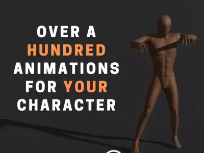 OVER 100 ANIMATIONS FOR YOUR CHARACTER 3D model