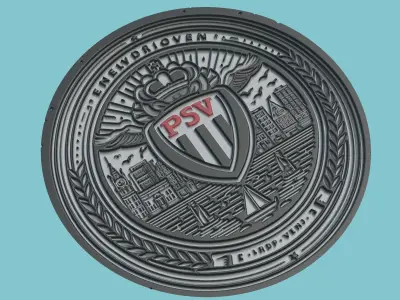 PSV Eindhoven Medallion Football 3D print model