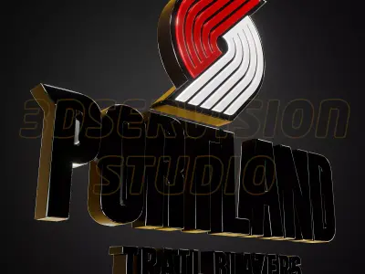 New Portland Trail Blazers logo - Cinematic - 3D print 3D model
