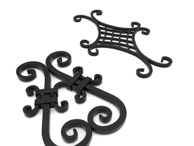 Wrought iron elements vol 4 3D model