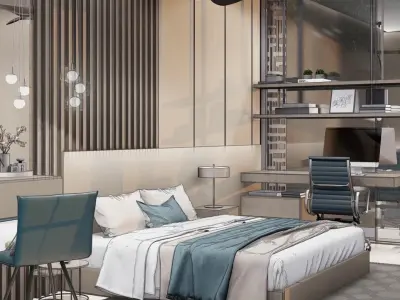 Residential - 1 Bedroom - CGI and Arc Visualization 3D model