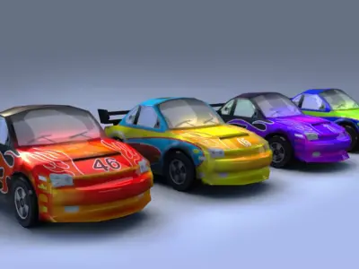 Low Poly Cars for Games Low-poly 3D model