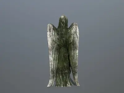 Angel Statue 2 Low-poly 3D model