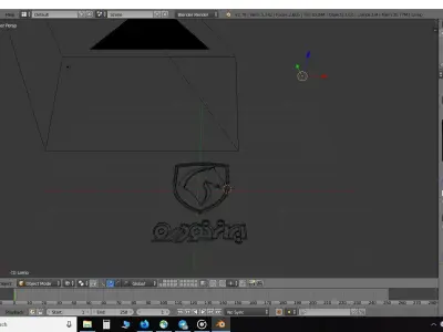 Iran Khodro logo 3D print model
