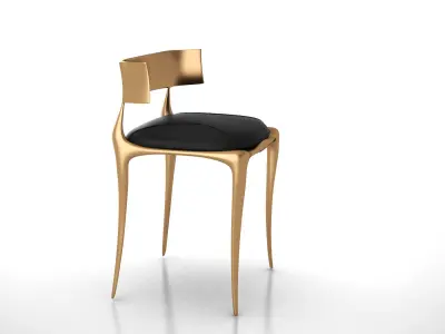 Aria Chair in Bronze by Paul Mathieu 3D model