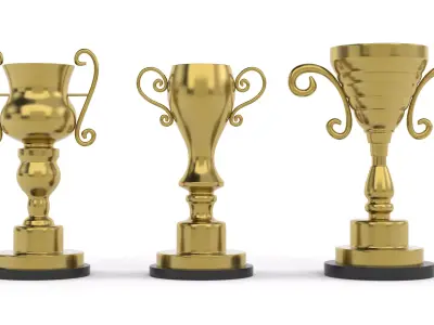 Trophy Cups 3D model 51