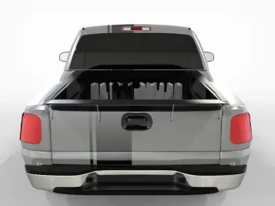 Chevy 2500 Hd Single Cab Drag Tuning 3D model