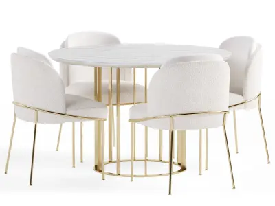 Capella chair and Nembus table 3D model