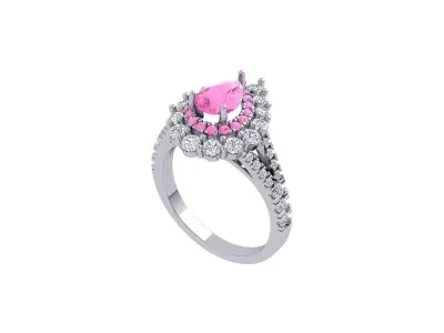 Pear Ring 3D print model