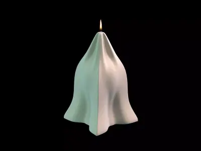Candle form-fitting 3D print model