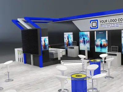 Booth Exhibition Stand a226a 3D model
