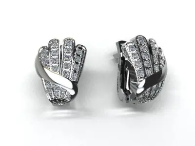 jewelry earrings 3D print model