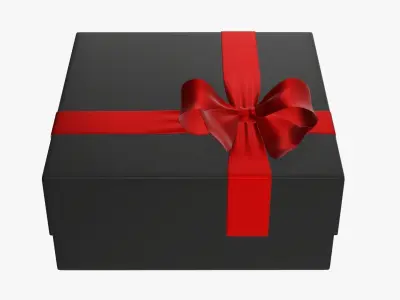 Wrapped Christmas gifts 02 3D model