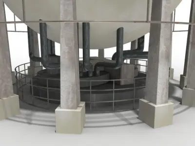 gasometer oil tank 3D model