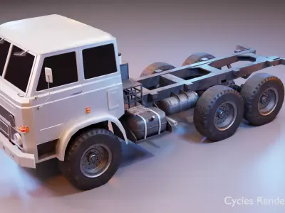 Truck - Star 266 Low-poly 3D model