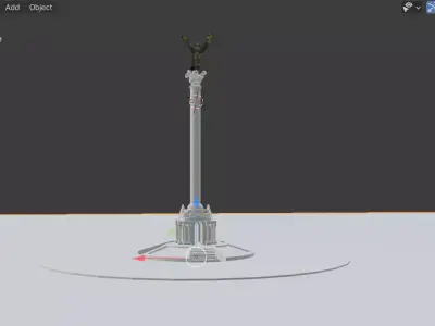 kyiv independence square ukraine 3D model